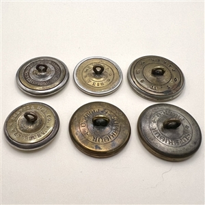 Six Livery and other monogram buttons.