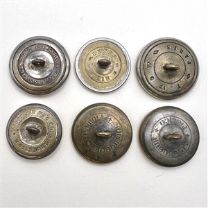 Six Livery and other monogram buttons.