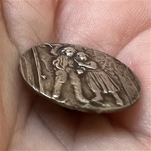 Highly Collectible 3rd Avenue silver button “Hansel and Grethel.”