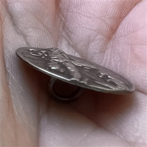 Highly Collectible 3rd Avenue silver button “Beggar Boy and his Monkey.”