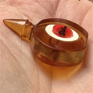 Bakelite realistic perfume bottle button.