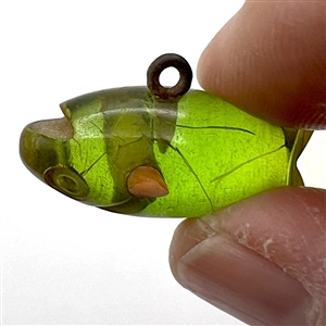 Bakelite realistic fish button.