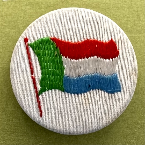French fabric button of the South African flag.