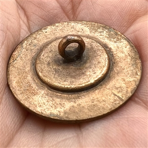 An 18th c. enamel set in copper button.