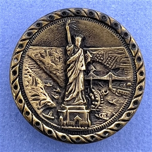 RARE  Statue of Liberty commemorative button.