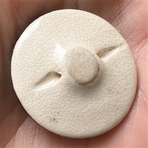Japanese Satsuma button of flowers.