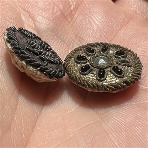 Two 18th c. French Passementerie buttons.