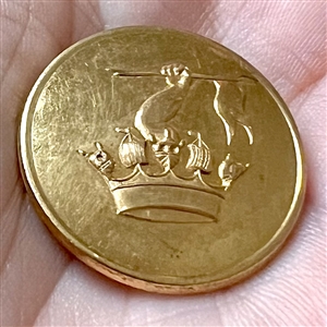 RARE Livery crest arm with flag over a rare Naval coronet.