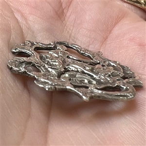 RARE “Fortuna” Hallmarked silver button. 