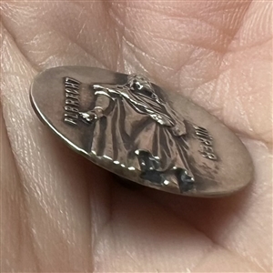 Highly Collectible 3rd Avenue silver button of “Albrecht Durer.”