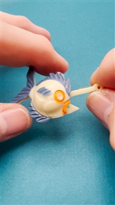 RARE celluloid moveable realistic fish trim.