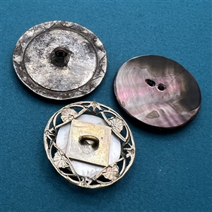 Three interesting shell buttons.