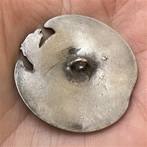 Gilded white metal button Sarah Bernhardt as L’Aiglon. 