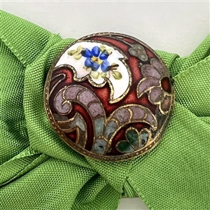 Champlevé enamel button “gift” from 1925.