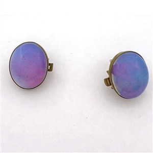 Two glass in metal “Bachelor Buttons”