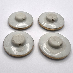 “Goose that laid the golden egg” four button set by Lois Calkins.
