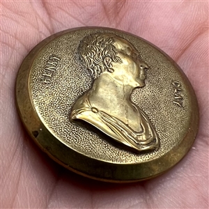 Henry Clay presidential commemorative button.