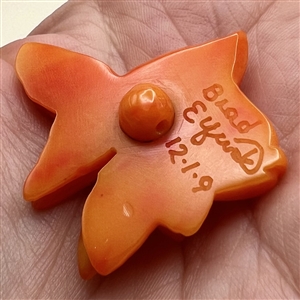 Fabulous goldfish studio button by Brad Elfrink.