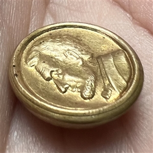 “Abraham Lincoln” commemorative button.