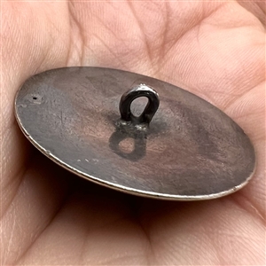 Niello silver button of interlocked star.