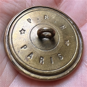 Lacy design ceramic Liverpool transfer button.