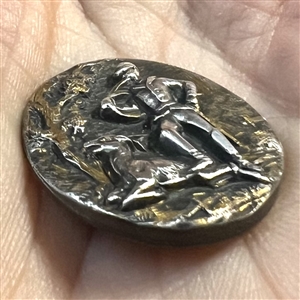 Hunter and a deer button.