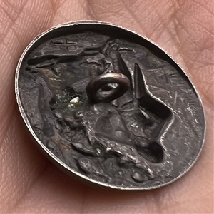 Hunter and a deer button.