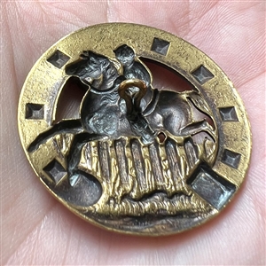 “Steeplechase” brass button.