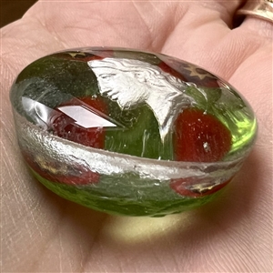 Glass paperweight by Theresa Rarig.