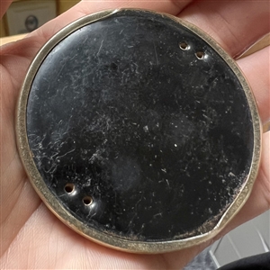 HUGE Vintage celluloid tight top trim button of Cleopatra.