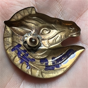 Kevin Kinne one-of-a-kind Zebra prototype studio button.