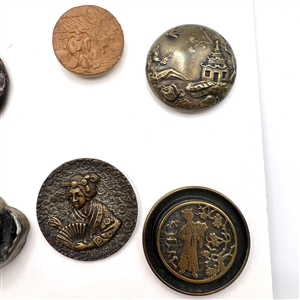 Card of 24 Asian themed buttons.