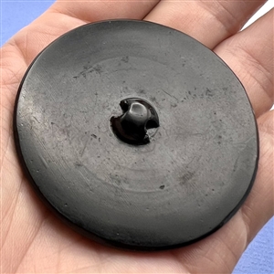 Huge Vintage celluloid button of two cranes.