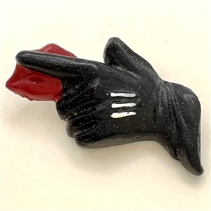 Vintage acrylic shot “Loose Lips Sink Ships” button.