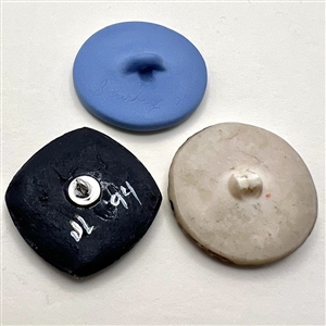 Three assorted buttons  - deer and a goat.