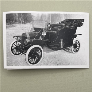 Show favor button of Model T Ford from NBS show 2014.