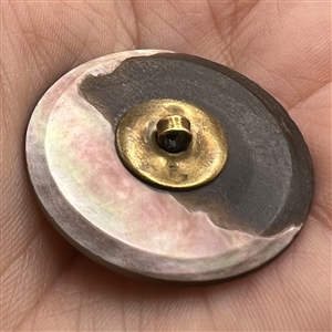Sporting button of a wild boar.
