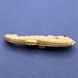 Extra large seahorse Netsuke style natural material button.