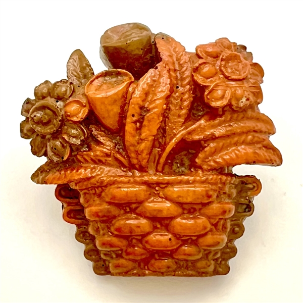 Bakelite basket of flowers.