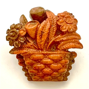 Bakelite basket of flowers.