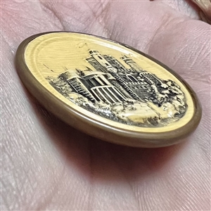 Celluloid button of Balmoral Castle.