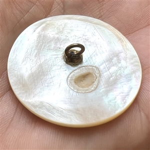 Livery monogram pearl button.