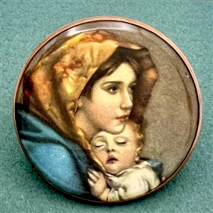 The Madonnina studio button by Henry James Wessel. 