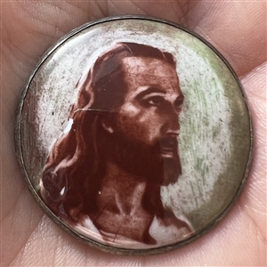 Motiwala enamel button of Jesus