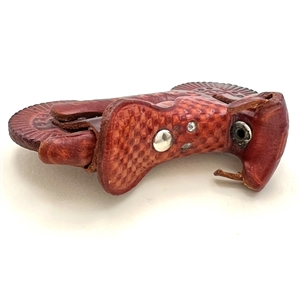 HUGE Leather button of a motorcycle.