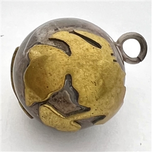 Jingle ball button of a globe.