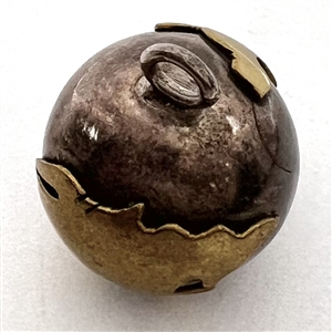 Jingle ball button of a globe.
