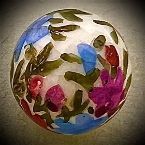 RARE ball shape Satsuma button of flowers.