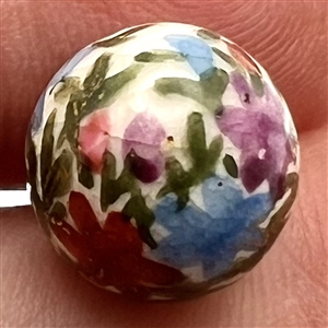 RARE ball shape Satsuma button of flowers.
