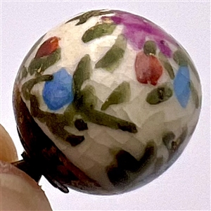 RARE ball shape Satsuma button of flowers.